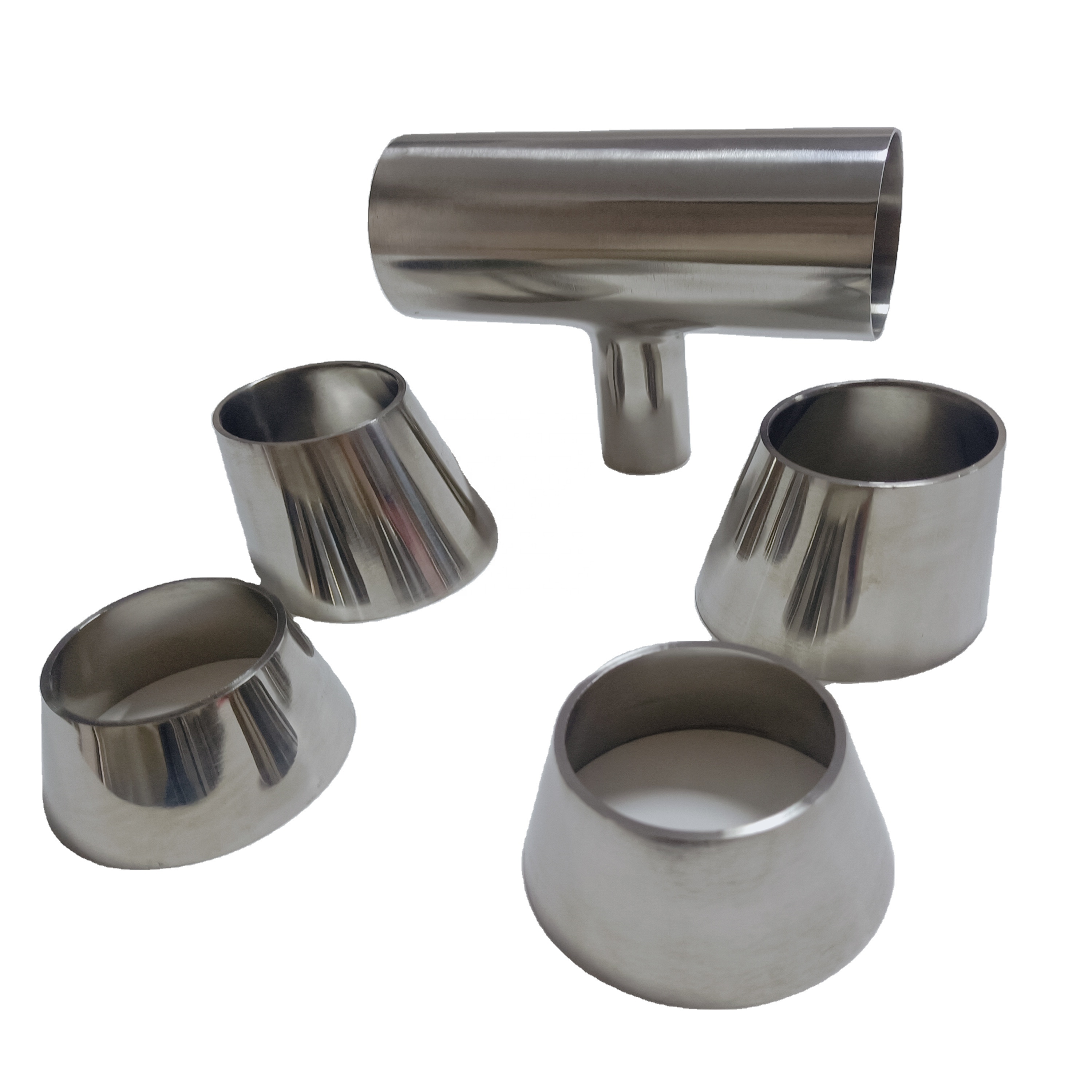 Stainless Steel Sanitary Pipe Fittings Reducing Tee Elbow