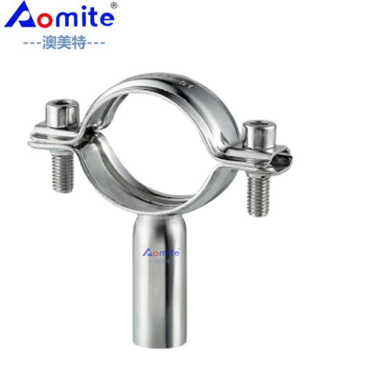 Stainless Steel Oil Burning Selfadhesive Pipe Holder Ss304 Beer Brewing Equipment Pipe Holder Ferrule Pipe Fittings