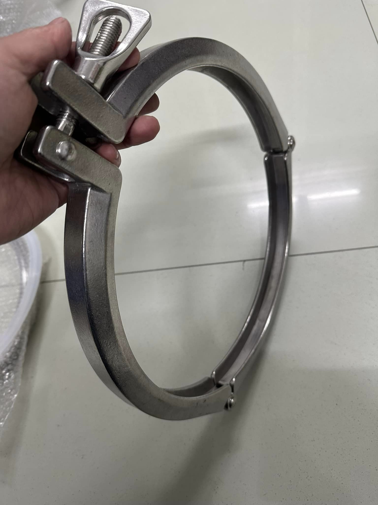KF Three Segment Clamp 12 inch Heavy Duty Clamp Stainless Steel 304 Three Section Pipe Clamps