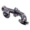 Sanitary Stainless Steel Tank Top Device Fermenter Pagoda Union Tri Clamp Quick Assembly Connecting Elbow Pipe