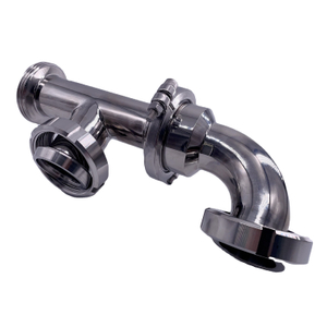 Sanitary Stainless Steel Tank Top Device Fermenter Pagoda Union Tri Clamp Quick Assembly Connecting Elbow Pipe
