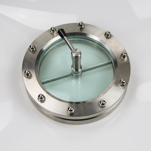 Tempered Glass Flange Viewing Brush Round Sight Glass with Wiper