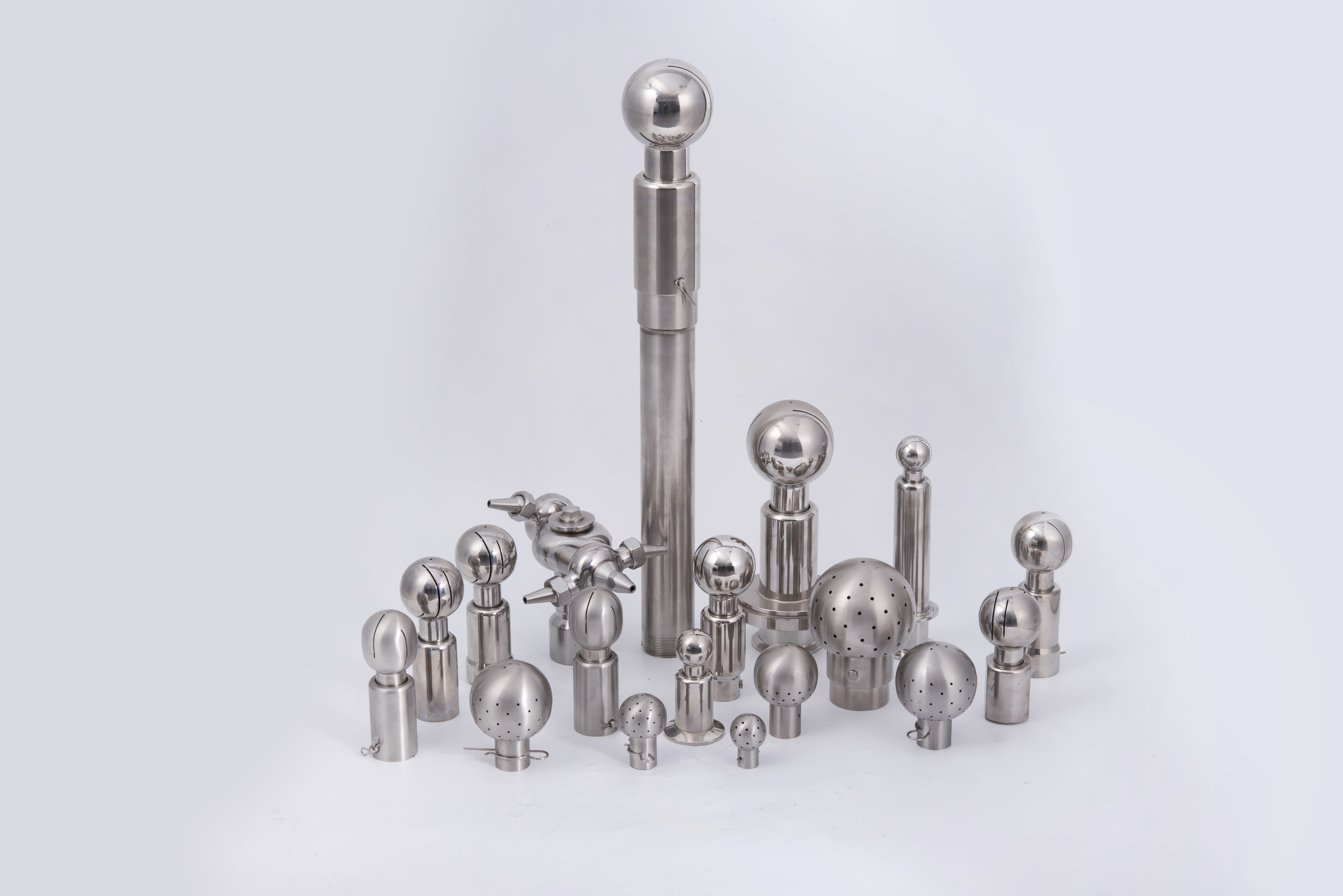 Sanitary Beer Brewing Cleaning Equipment Parts Fixed Vessels Spray Head Stainless Steel 304/316L Fixed Cleaning Ball