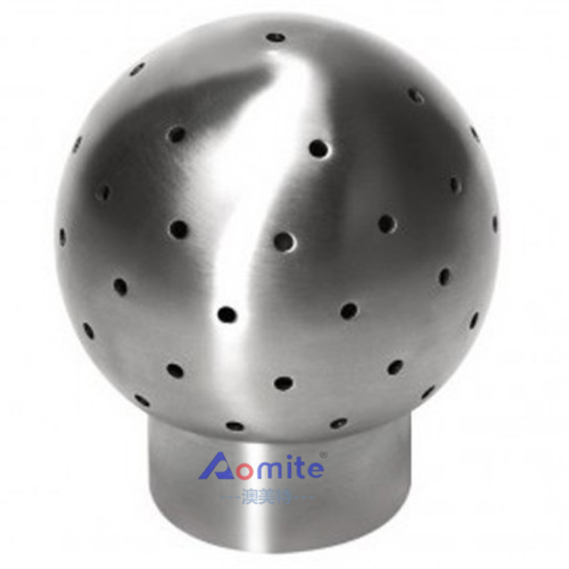 Sanitary Beer Brewing Cleaning Equipment Parts Fixed Vessels Spray Head Stainless Steel 304/316L Fixed Cleaning Ball