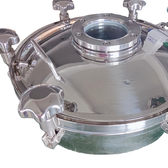 DN400 Brewery Tank Manhole Stainless Steel 304/316L Tank Manways Circular Sanitary Tank 250mm-600mm Manhole Covers