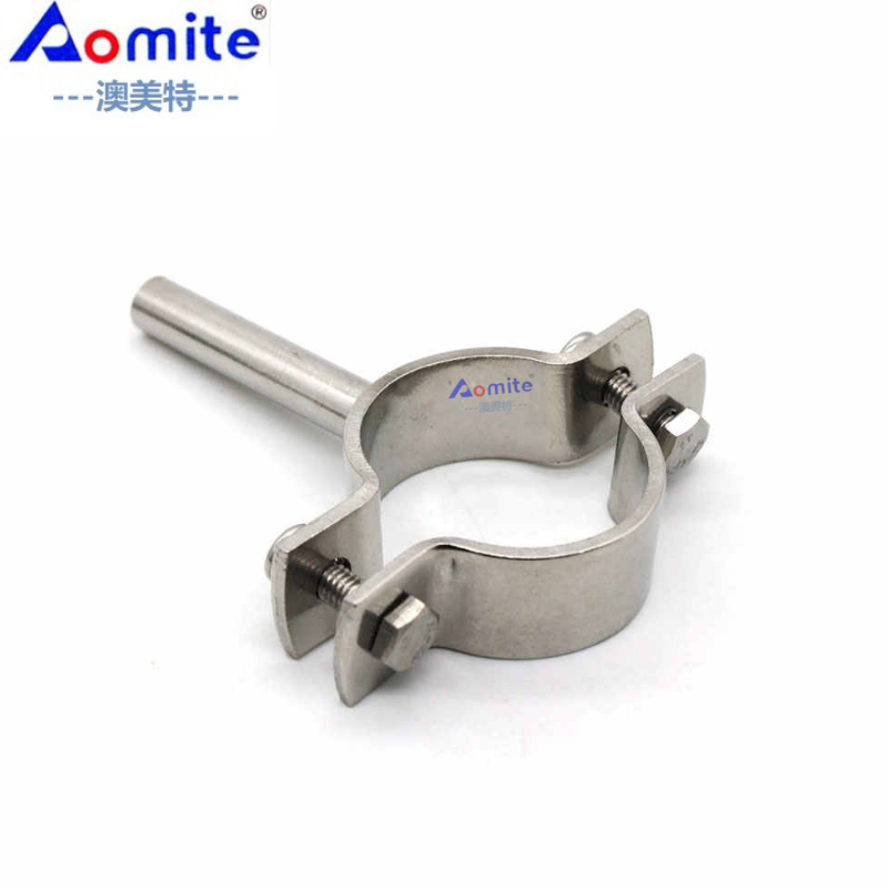 Stainless Steel Oil Burning Selfadhesive Pipe Holder Ss304 Beer Brewing Equipment Pipe Holder Ferrule Pipe Fittings
