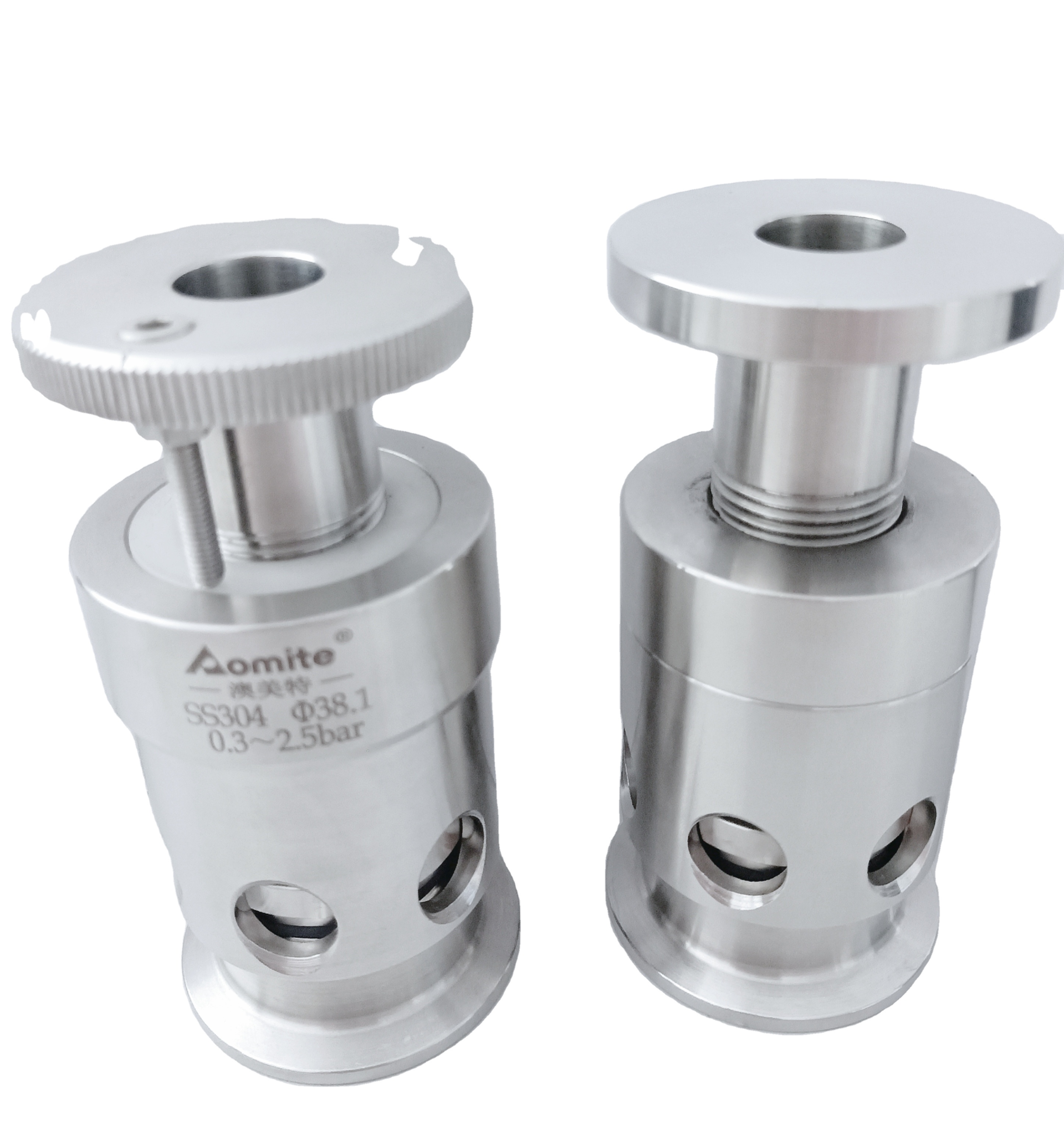Food Grade Safety Valve For Beer Tank Stainless Steel 304 Clamp 1-1/2inch Adjustable Pressure Relief Valve