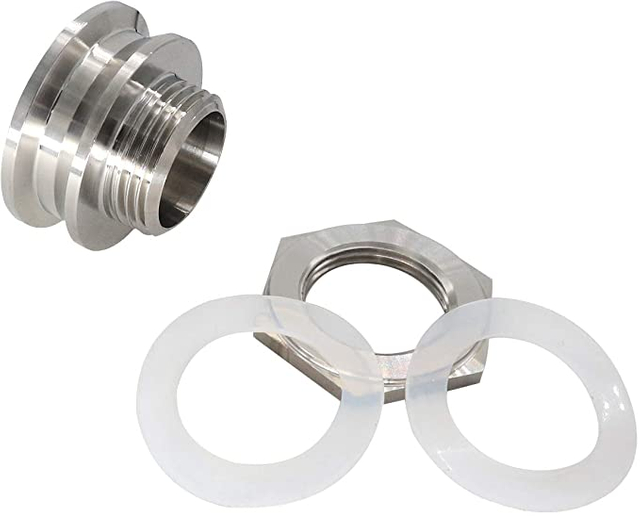 Stainless Steel 304/316L Pipe Fittings Thread Tank Fittings Sanitary Tank Spare Parts Food Grade 2-INCH TC Connector