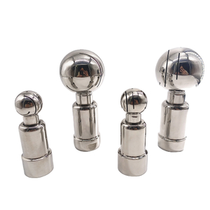 Spray Cleaning Ball Stainless Steel 304 BSP Thread Rotary Cleaning Ball 1inch 53mm ball size Food Grade Clean Rotator