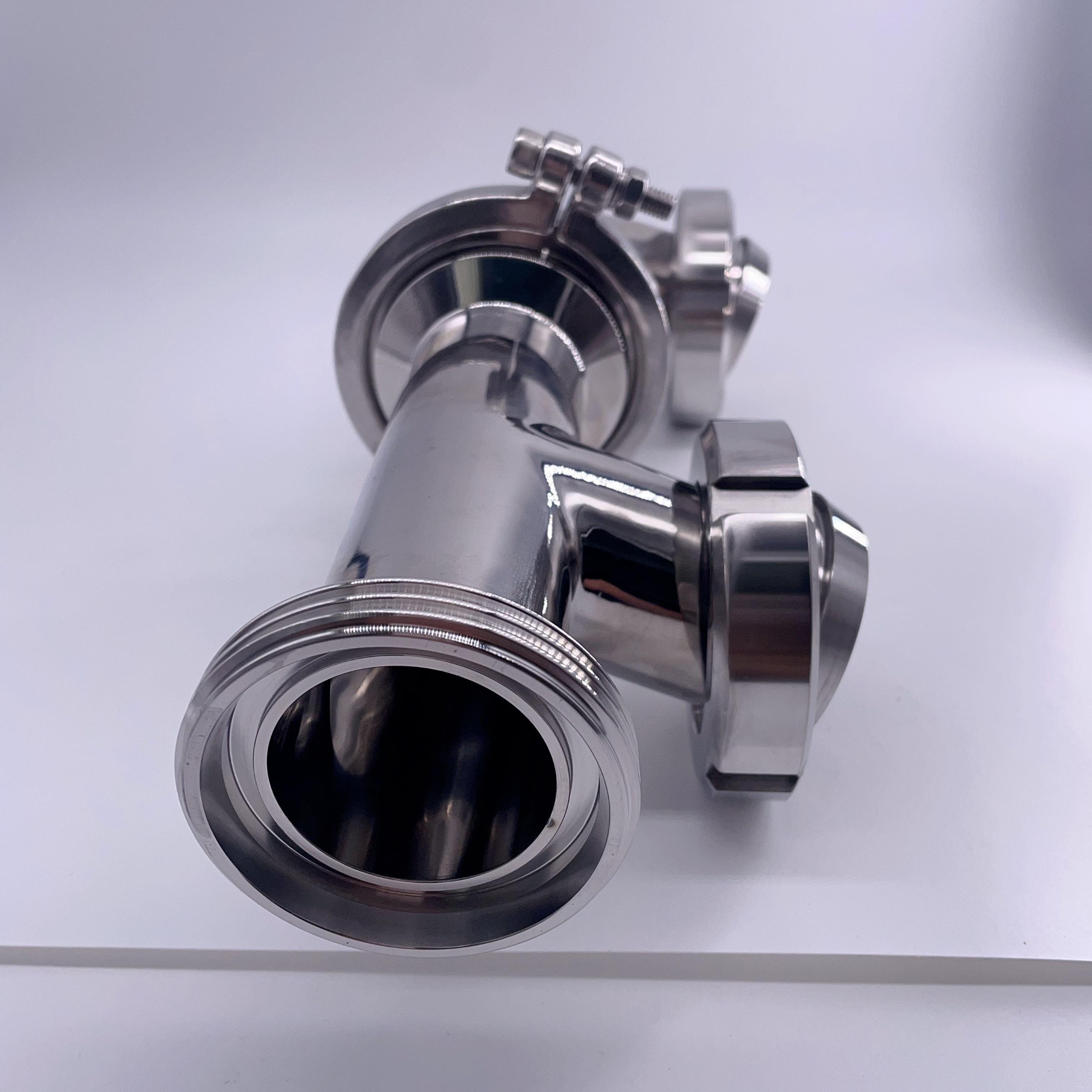 Sanitary Stainless Steel Tank Top Device Fermenter Pagoda Union Tri Clamp Quick Assembly Connecting Elbow Pipe