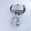 Sanitary Pneumatic Butterfly Valve 2.5 Inch (DN65) - Tri-Clamp Connection, 304/316L Stainless Steel, EPDM/Silicone Seals