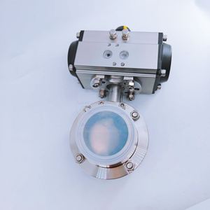 Sanitary Pneumatic Butterfly Valve 2.5 Inch (DN65) - Tri-Clamp Connection, 304/316L Stainless Steel, EPDM/Silicone Seals