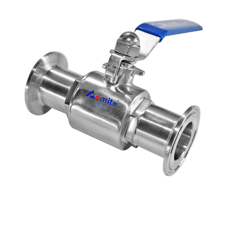 Stainless Steel 304/316L Control Valves Manufacturer Straight Ball Valve 1inch 25mm Clamp 2PC Ball Valves