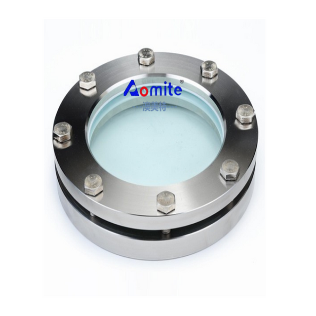 High Quality Stainless Steel 304/316L Sight Glass Food Grade Flange Sight Glass Beer Tank Parts Round Sight Glass