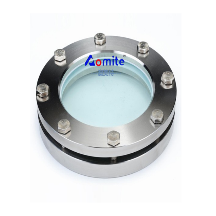 High Quality Stainless Steel 304/316L Sight Glass Food Grade Flange Sight Glass Beer Tank Parts Round Sight Glass