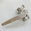 Sanitary Stainless Steel Seal Thread Butterfly Valve with Duckbill Handle