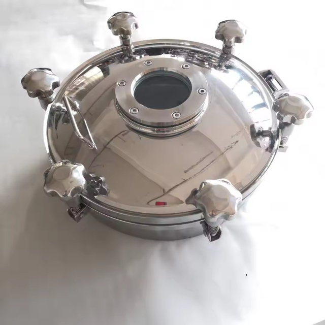 DN400 Brewery Tank Manhole Stainless Steel 304/316L Tank Manways Circular Sanitary Tank 250mm-600mm Manhole Covers