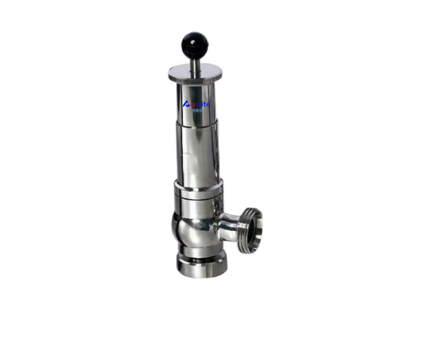 Safety Overflow Valve Stainless Steel Sanitary Safety Pressure Relief Ss304 Beer Brewing Equipment Control Valve