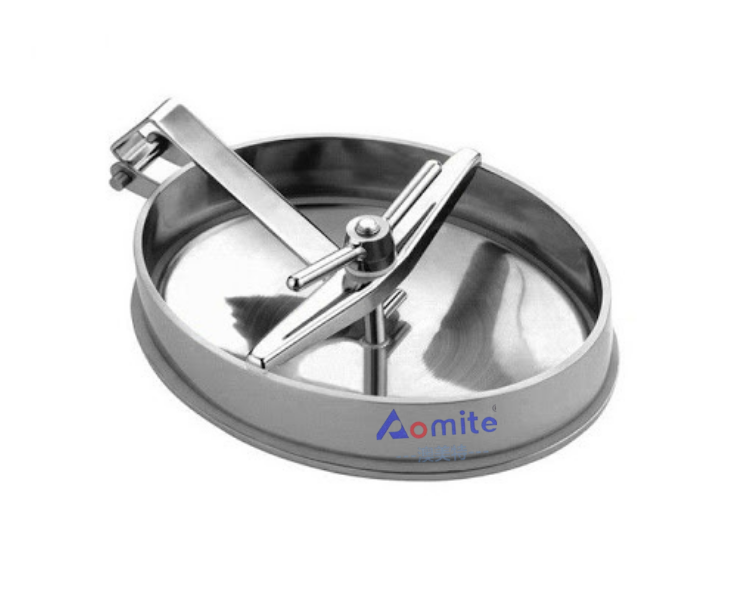 Mirror Polished Stainless Steel 304/316L Beer Brewing Equipment Round Manhole SS304 Cover Vessel Manhole