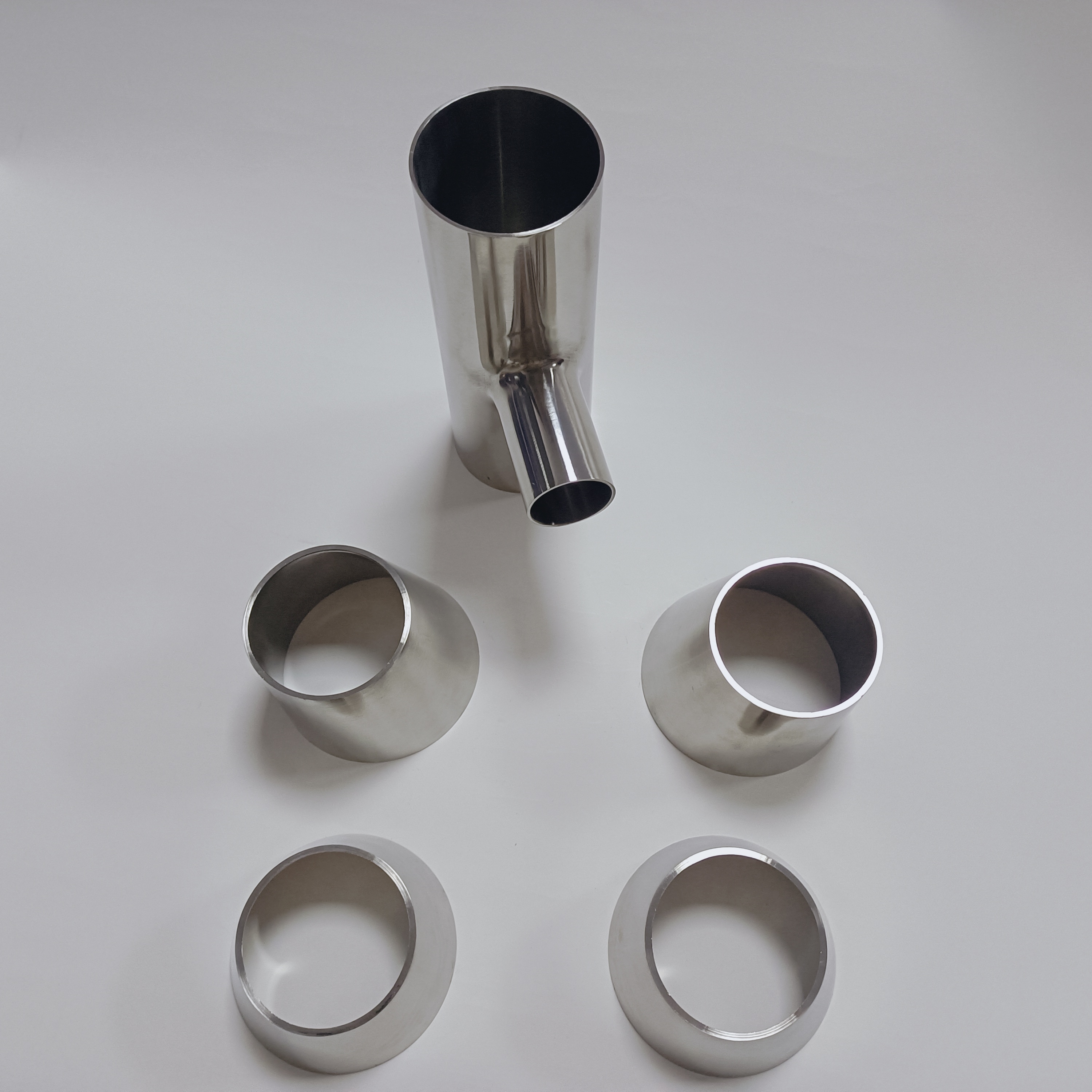 Stainless Steel Sanitary Pipe Fittings Reducing Tee Elbow