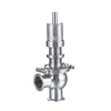 AOMITE sanitary adjustable spring loaded 0 to 6 bar pressure relief over flow safety valve