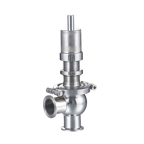 AOMITE sanitary adjustable spring loaded 0 to 6 bar pressure relief over flow safety valve