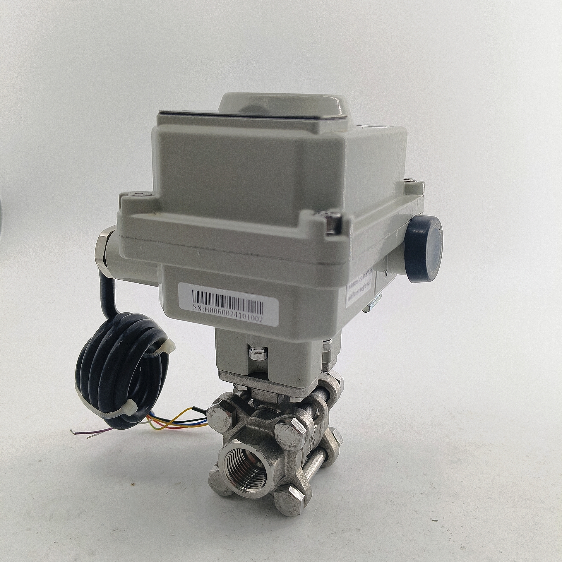 Stainless Steel 24V Explosion Proof Electric Ball Valve Normall On Electric Control Valve