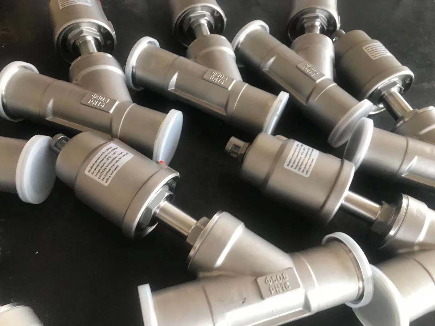 Pneumatic 2/2 Way Stainless Steel Thread Connection Dynamic Balancing Valve Actuator Sus304 Angle Seat Valve