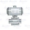 Motorized Ball Valve Stainless Steel Ball Valve for Pneumatic Control Tri Clamp 3 Pc Straight Ball Valve