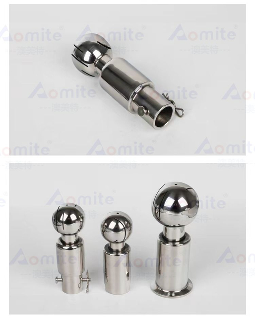 Stainless Steel 360° Rotary Spray Ball with Bolted Pin End -Brewery/Beverage Vessel Cleaning & Sanitation Equipment