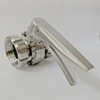 Sanitary Stainless Steel Seal Thread Butterfly Valve with Duckbill Handle