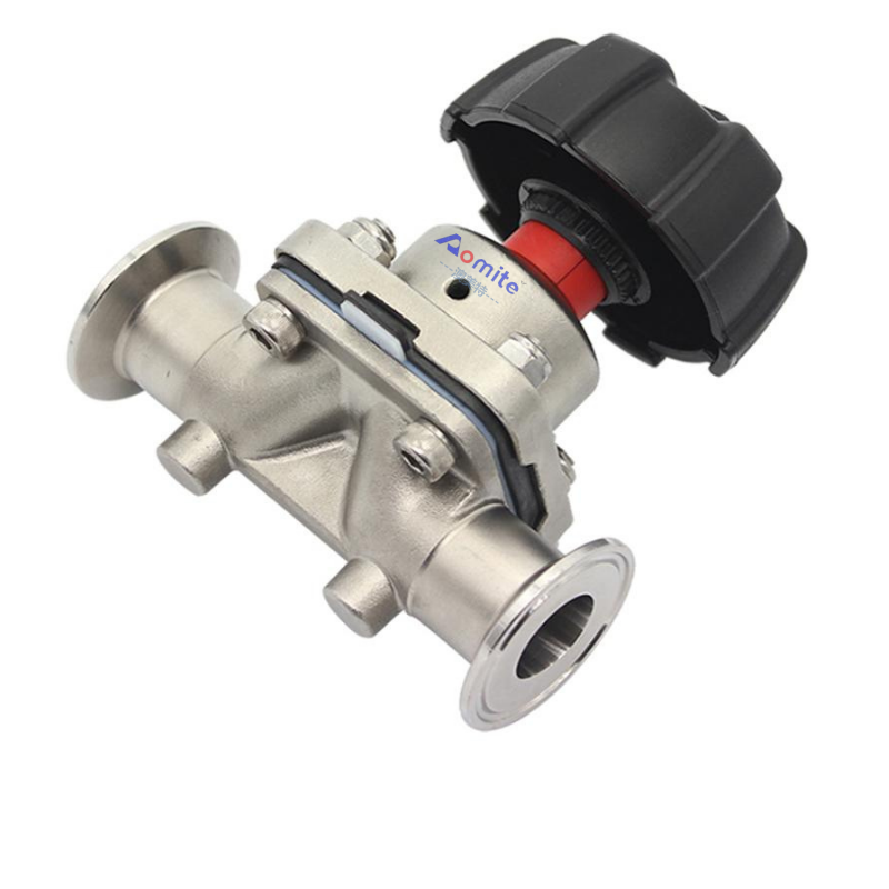 Food Grade Valve Sterilization Sanitary Beer Brewing Equipment Stainless Steel 316L DN15 1.6Mpa 2 KG Tri-clamp Diaphragm Valve