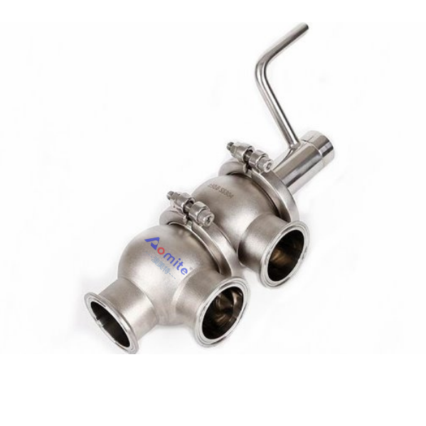 High Quality Stainless Steel 304 Beer Equipment Pipe Fittings Pneumatic Control Valve Steering Control Reversing Valves
