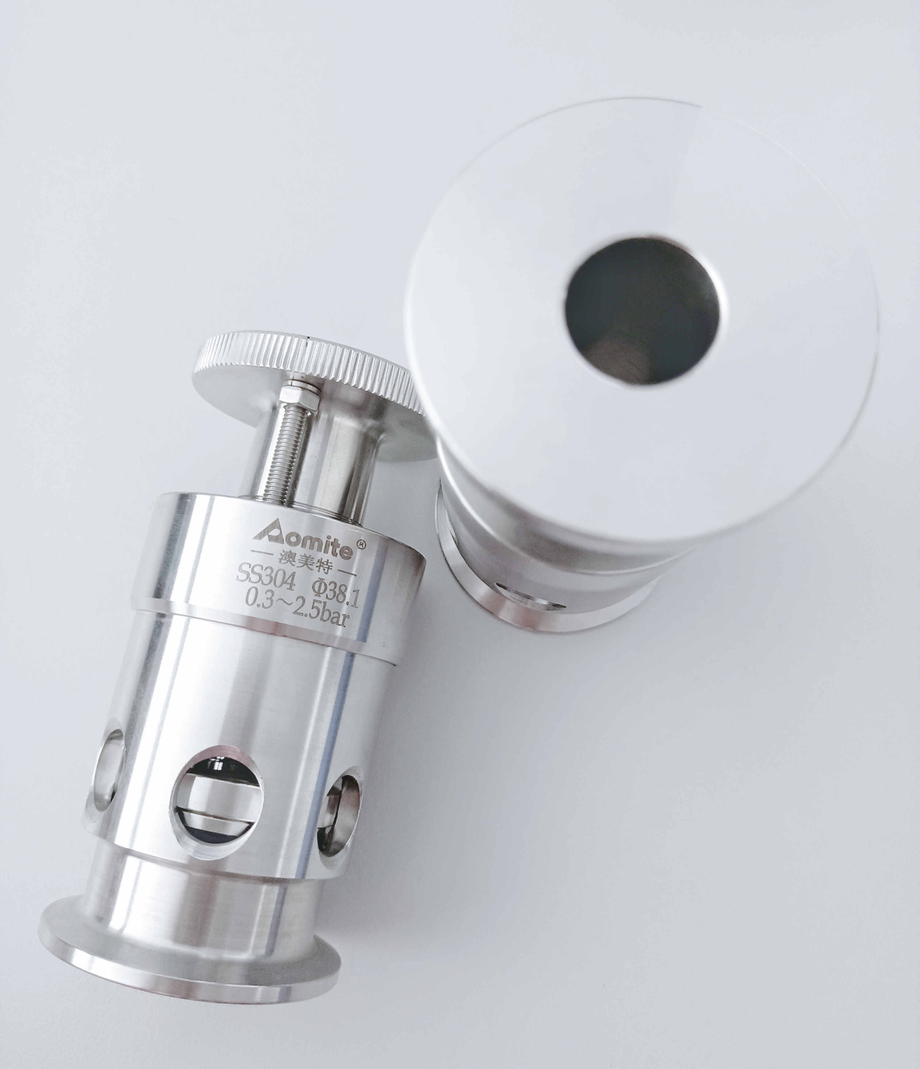 Food Grade Safety Valve For Beer Tank Stainless Steel 304 Clamp 1-1/2inch Adjustable Pressure Relief Valve