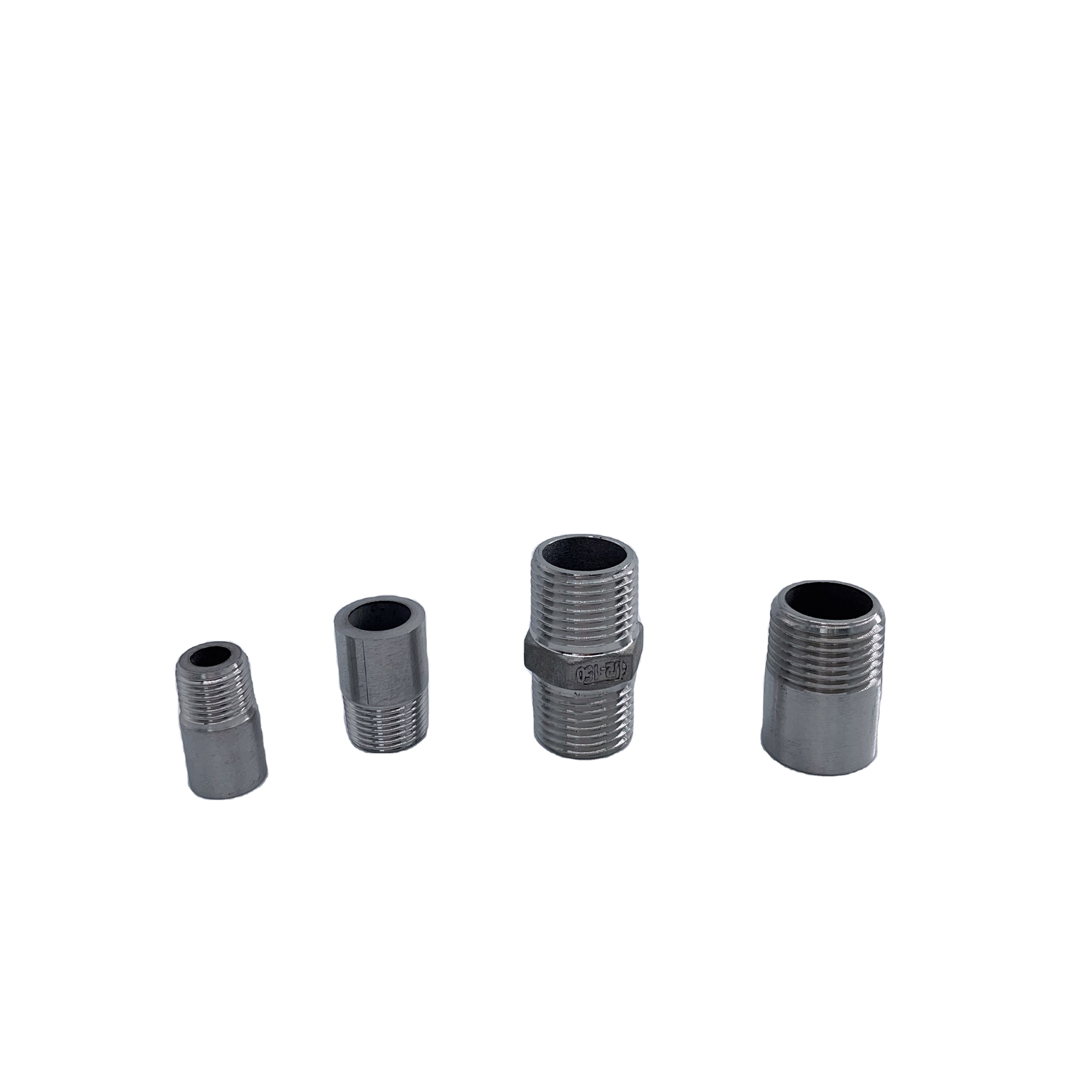 NPT Single and Double Male Thread Connector Stainless Steel 304 Hose Adapters Food Grade 1/2inch Pipe Fittings