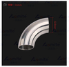 DN25 Inner and Outside Polished Treatment Pipe Fittings Stainless Steel 304 Welding Bend Food Grade Right Angle Elbow