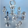 Stainless Steel Sight Glass with Stainless Steel Protective Sleeve Straight Weld Type