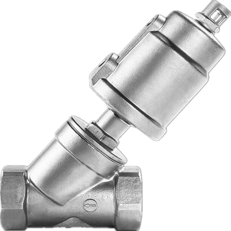 DN15 Sanitary Tri clamp Female Dynamic Balancing Valve Stainless Steel 304/316L 1in Pneumatic 2-way Pneumatic Angle Seat Valve