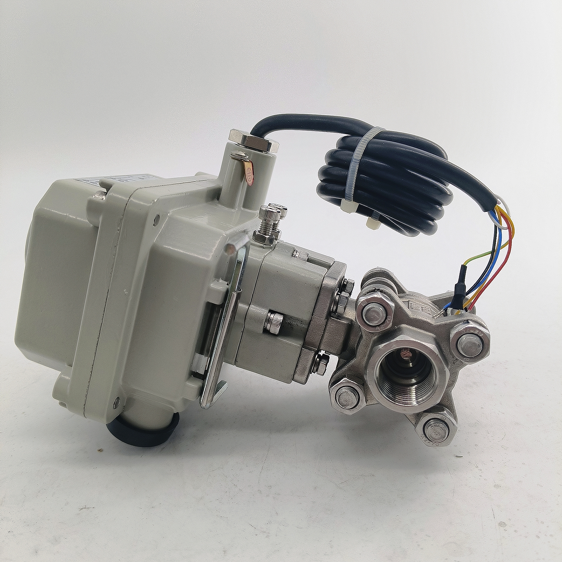 Stainless Steel 24V Explosion Proof Electric Ball Valve Normall On Electric Control Valve