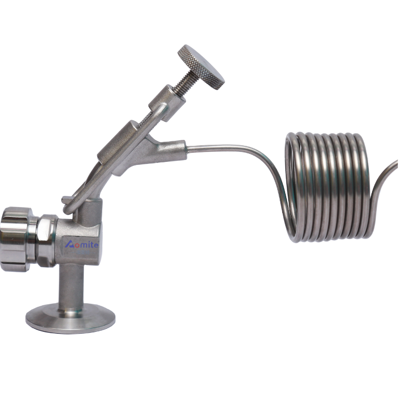 AOMITE Stainless Steel Accurate And Contamination-free Samples Sampling Valve with Defoaming Pigtail 