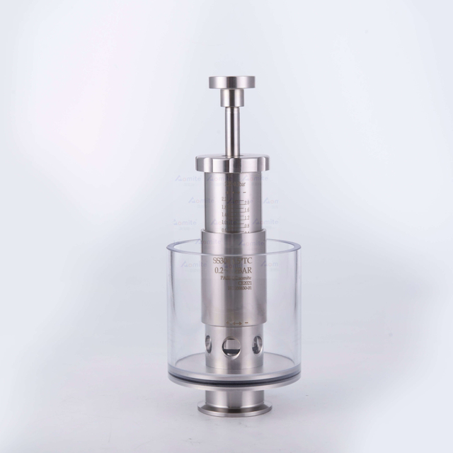 AOMITE Tri-Clamp Spunding Valve For pressure fermentation | 0.2-2.2 Bar Safety Pressure Relief Valves mini Straight Type 