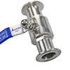 Stainless Steel 304/316L Control Valves Manufacturer Straight Ball Valve 1inch 25mm Clamp 2PC Ball Valves