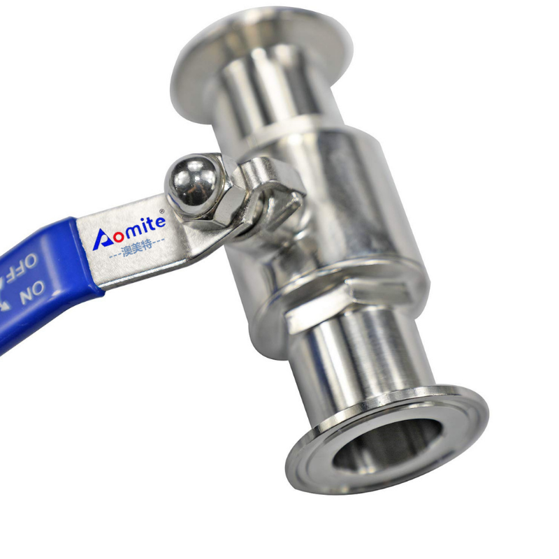 Stainless Steel 304/316L Control Valves Manufacturer Straight Ball Valve 1inch 25mm Clamp 2PC Ball Valves