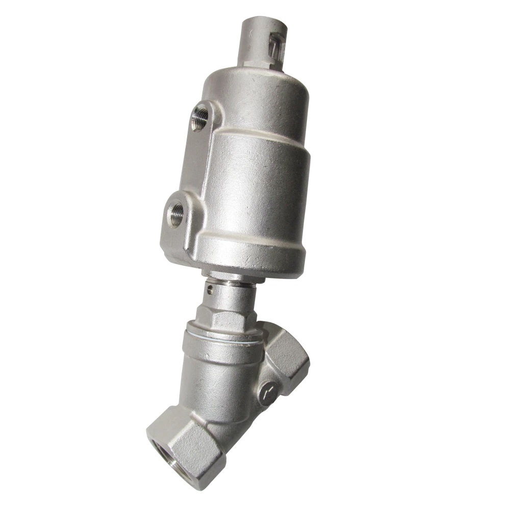 DN15 Sanitary Tri clamp Female Dynamic Balancing Valve Stainless Steel 304/316L 1in Pneumatic 2-way Pneumatic Angle Seat Valve