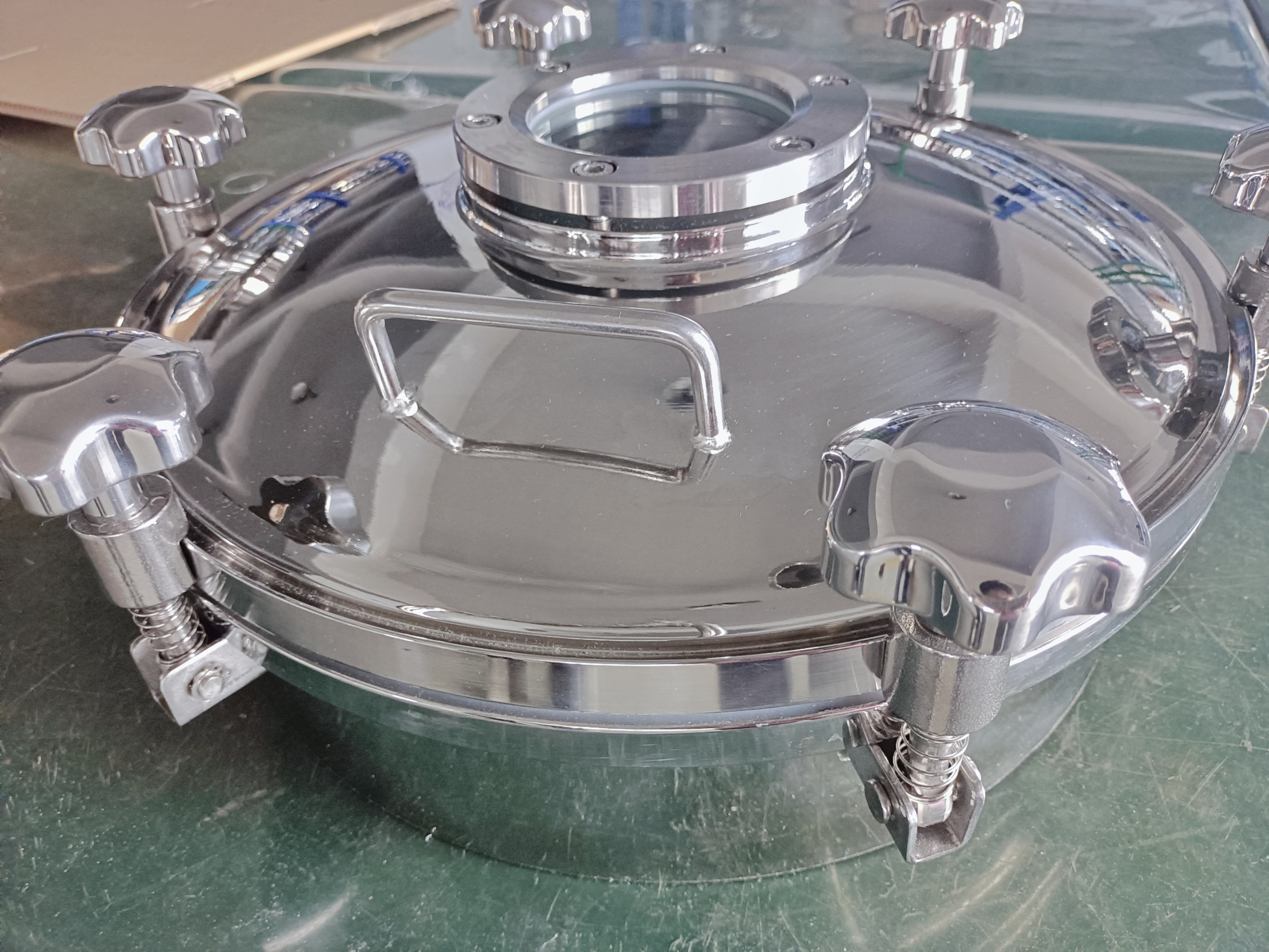 DN400 Brewery Tank Manhole Stainless Steel 304/316L Tank Manways Circular Sanitary Tank 250mm-600mm Manhole Covers