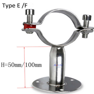 Stainless Steel Bracket Clamp | Wall & Ceiling Mount Pipe Support | Plumbing Fittings & Pipe Stand Holder