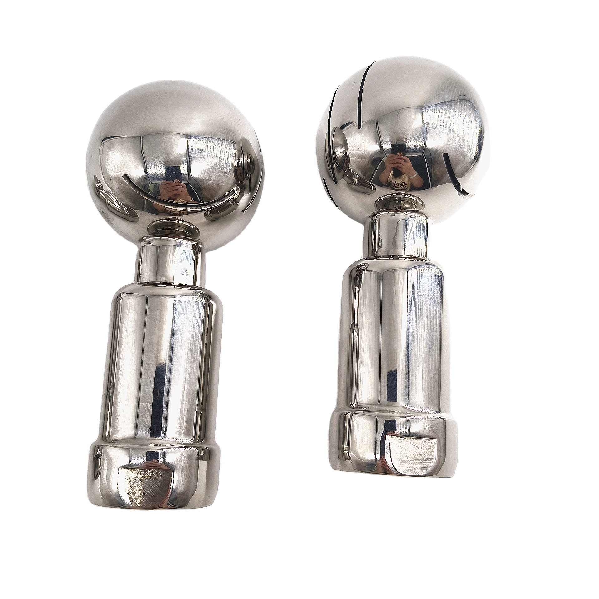Spray Cleaning Ball Stainless Steel 304 BSP Thread Rotary Cleaning Ball 1inch 53mm ball size Food Grade Clean Rotator
