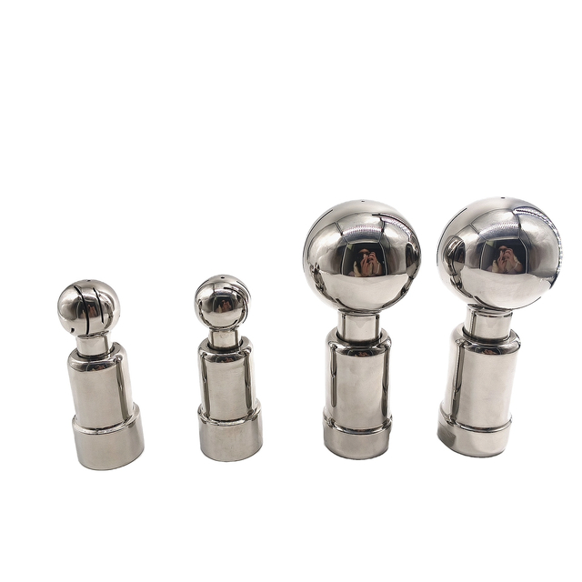 Spray Cleaning Ball Stainless Steel 304 BSP Thread Rotary Cleaning Ball 1inch 53mm ball size Food Grade Clean Rotator