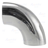 DN25 Inner and Outside Polished Treatment Pipe Fittings Stainless Steel 304 Welding Bend Food Grade Right Angle Elbow