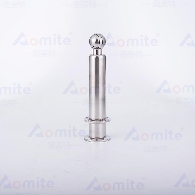 Stainless Steel Double Tri-clamp Rotary Spray Ball for CIP Tank & Pipe Cleaning | High-Pressure Washer Nozzle & 1.5" on 1.5" or 3" or 4" TC Ferrule